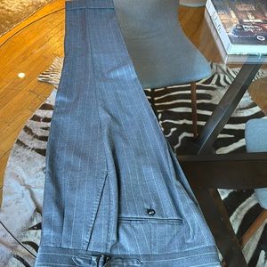 Grey pinstripe dress trouser